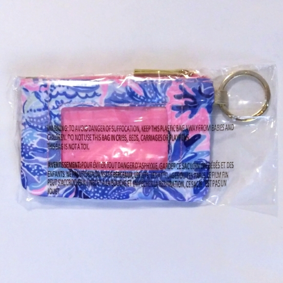 Lilly Pulitzer ID Window Case with Keyring - Picture 1 of 5